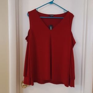 NWT cold shoulder blouse